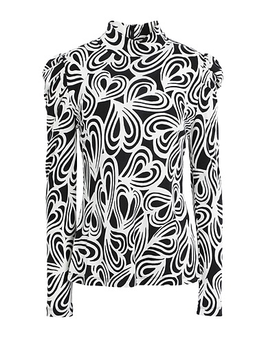 DIANE VON FURSTENBERG T-shirt Black 72% Lyocell, 28% Wool