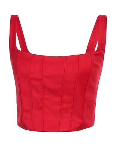 PINKO Bustier Red 64% Polyester, 33% Viscose, 3% Elastane