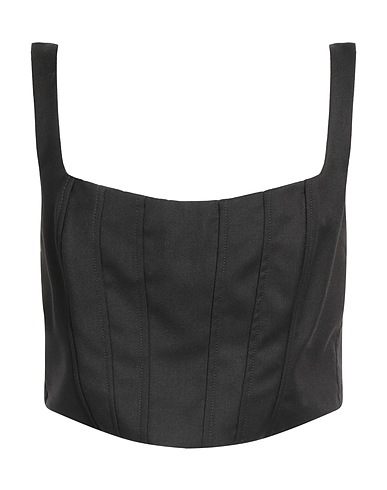 PINKO Bustier Black 64% Polyester, 33% Viscose, 3% Elastane