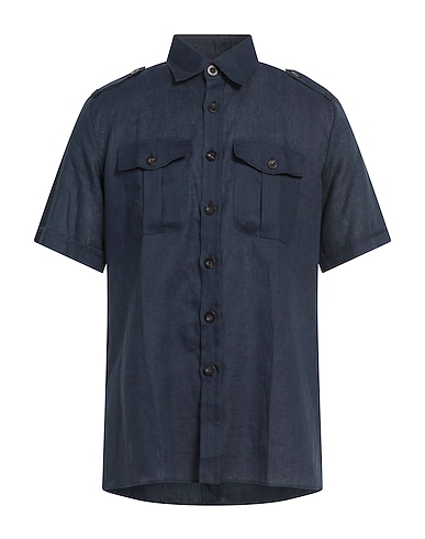 PT Torino Solid colour shirt 100% Linen