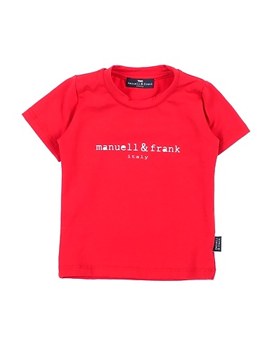 MANUELL & FRANK T-Shirt Rot 90% Baumwolle, 10% Elastan