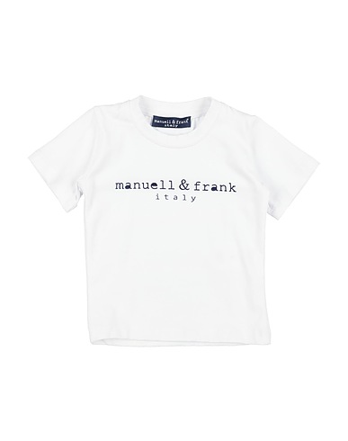 MANUELL & FRANK Ｔシャツ ホワイト コットン 90% / ポリウレタン 10%