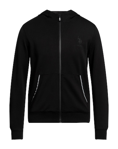 U.S.POLO ASSN. Hooded track jacket  Black 100% Cotton
