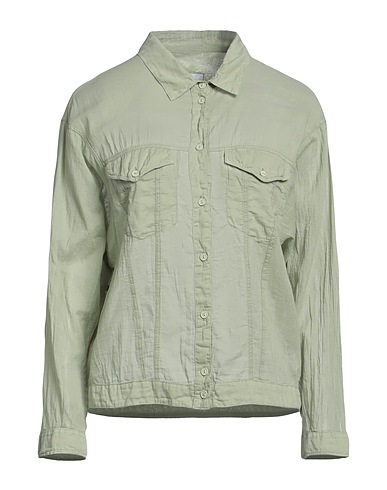 EUROPEAN CULTURE Camicie e bluse tinta unita Verde militare 100% Cotone