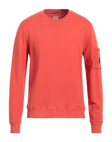 C.P. COMPANY Hooded track jacket  Tomato red 100% Cotton