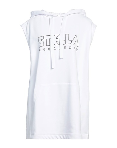 STELLA McCARTNEY Hooded track jacket  White 100% Cotton