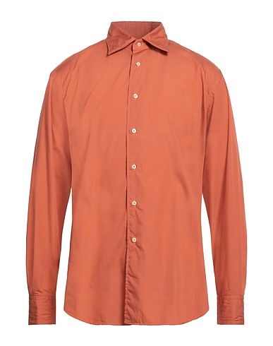 CALIBAN Camicia tinta unita Cammello 100% Cotone