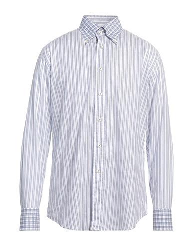 CALIBAN Striped shirt White 100% Cotton