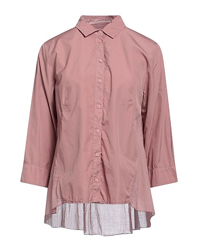 EUROPEAN CULTURE Solid colour shirts & blouses 97% Cotton, 3% Elastane