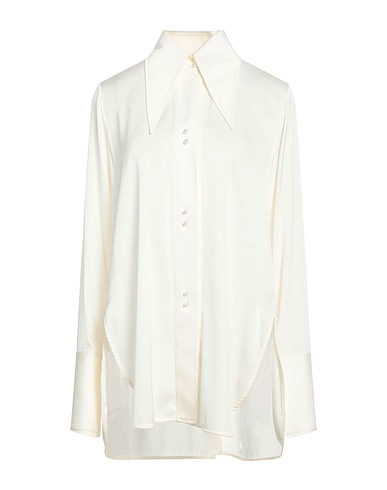 ELLERY Chemises et chemisiers de couleur unie Ivoire 92% Soie, 8% Lycra®