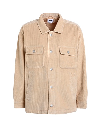 OBEY Solid colour shirt Beige 100% Cotton