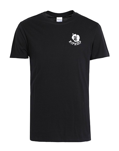 RIPNDIP T-shirt Skelly Nerm Smokes Tee
 Black 100% Cotton