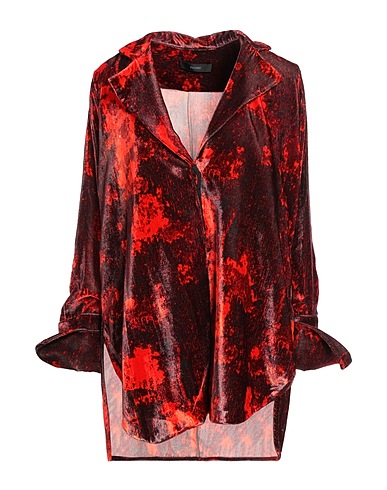 ELLERY Patterned shirts & blouses Burgundy 82% Rayon, 18% Silk