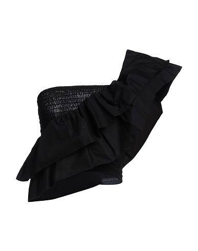 ALPHA STUDIO Top Black 98% Cotton, 2% Elastane