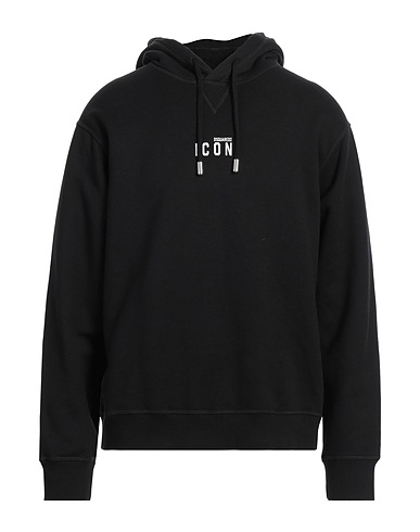 DSQUARED2 Felpa ICON Nero 100% Cotone, Elastan