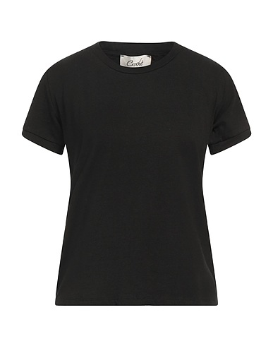 CROCHÈ ベーシックTシャツ ブラック コットン 94% / ポリウレタン 6%