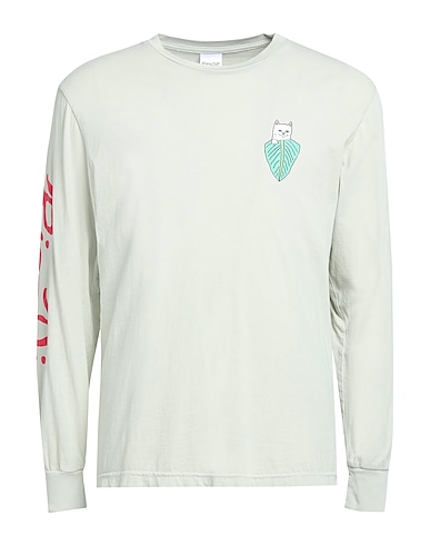 RIPNDIP T-shirt Nermal Portrait LS
 Sage green 100% Cotton