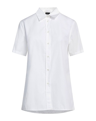 ASPESI Solid colour shirts & blouses White 100% Cotton