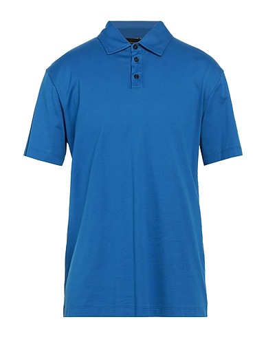 ROBERTO COLLINA Polo shirt Blue 100% Cotton