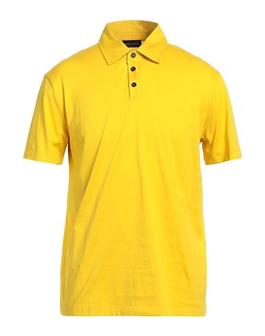 ROBERTO COLLINA Polo shirt Yellow 100% Cotton