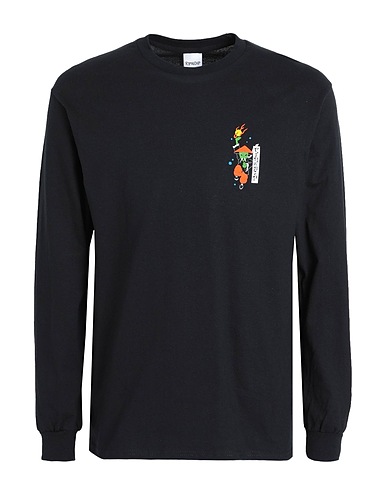 RIPNDIP T-shirt Ryu LS
 Black 100% Cotton