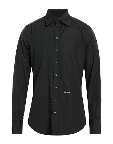 DSQUARED2 Chemise de couleur unie Noir 100% Coton