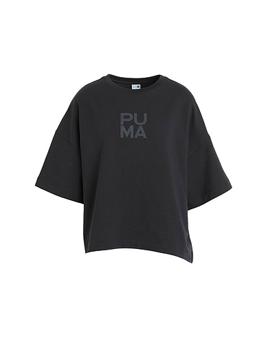 PUMA T-shirt INFUSE Relaxed Tee
 Black 67% Cotton, 27% Polyester, 6% Elastane