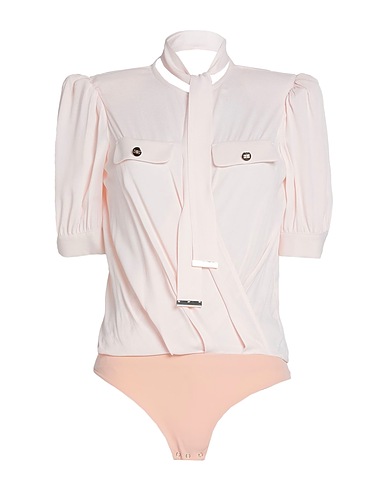 ELISABETTA FRANCHI TOPWEAR Light pink 100% Viscose, Polyamide, Elastane