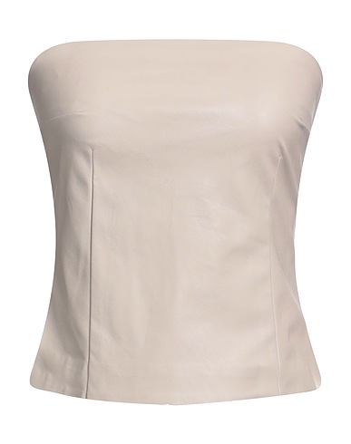 PINKO Top Light grey 100% Polyester