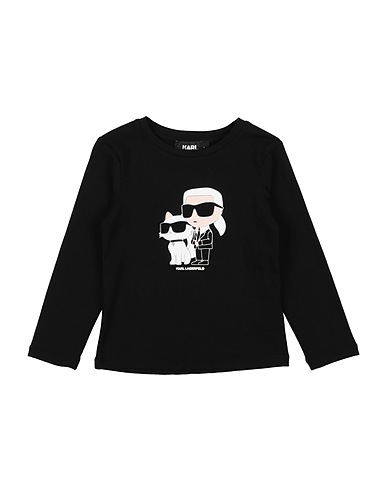 KARL LAGERFELD T-shirt Nero 72% Cotone, 22% Modal, 6% Elastan