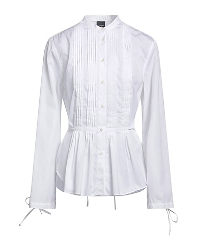 ASPESI Solid color shirts & blouses White 100% Cotton