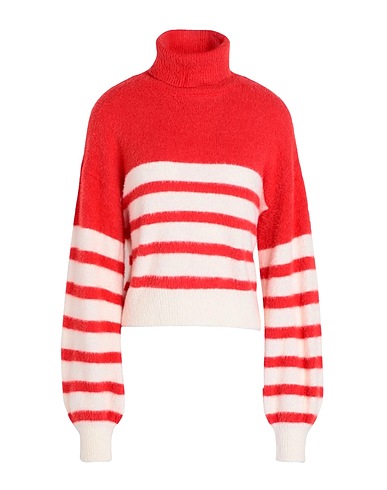 ONLY Polo neck Red 70% Nylon, 30% Acrylic