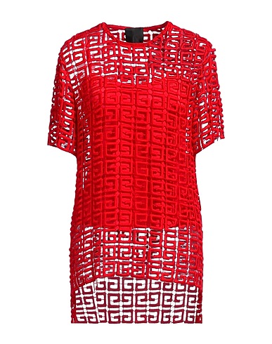GIVENCHY Top Red 91% Viscose, 9% Polyester, Acetate, Silk
