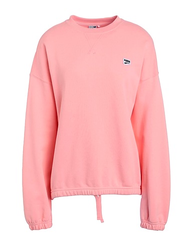 PUMA Sweatshirt DOWNTOWN Oversized Crew
 Lachs 100% Baumwolle