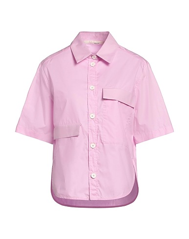 TELA Solid color shirts & blouses Pink 100% Cotton
