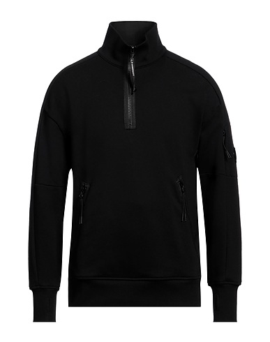 C.P. COMPANY Hooded track jacket  Black 100% Cotton