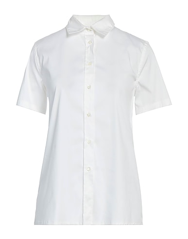 ASPESI Solid color shirts & blouses 72% Cotton, 23% Polyamide, 5% Elastane