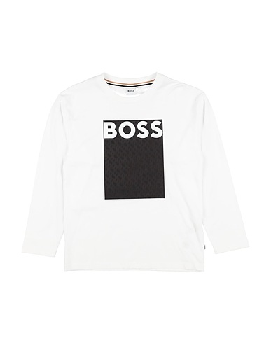 BOSS T-shirt White 95% Cotton, 5% Elastane