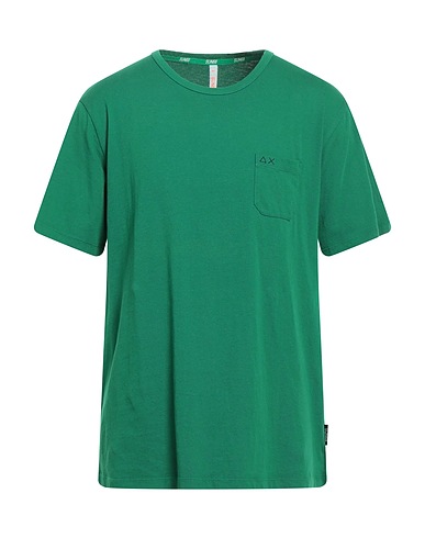 SUN 68 T-shirt Green 100% Cotton