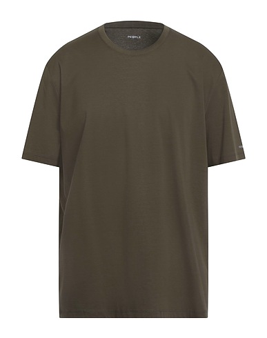 PEOPLE OF SHIBUYA Basic T-shirt Military green 100% Cotton