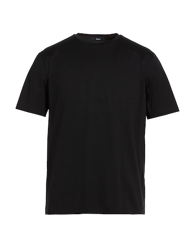 HERNO Basic T-Shirt Schwarz 92% Baumwolle, 8% Elastan
