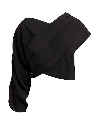 SIMONA CORSELLINI Shrug Black 83% Acetate, 17% Silk
