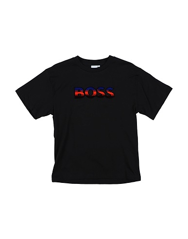 BOSS T-shirt Black 100% Cotton, Elastane