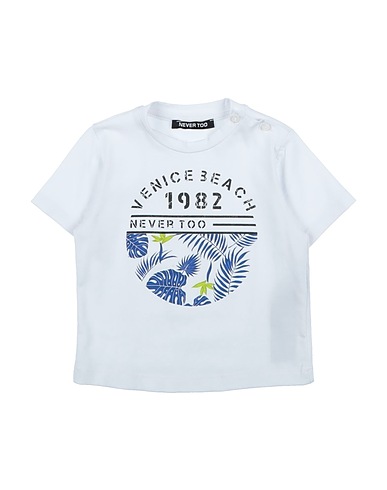 NEVER TOO T-shirt Λευκό 90% Βαμβάκι, 10% Ελαστάνη
