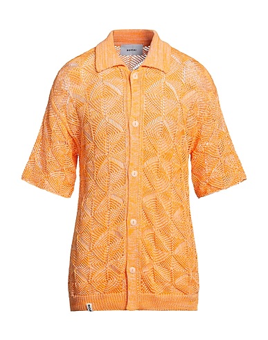 BONSAI Shirts Orange 50% Cotton, 44% Viscose, 6% Polyamide