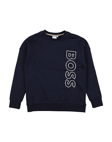 BOSS Sweatshirt Midnight blue 87% Cotton, 13% Polyester, Elastane