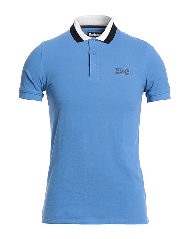 BARBOUR Polo Azzurro 100% Cotone