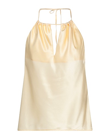 LARDINI Top Beige 94% Silk, 6% Elastane