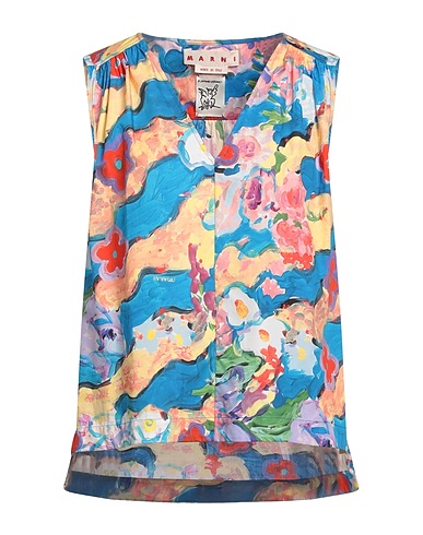 MARNI Top Azzurro 100% Cotone