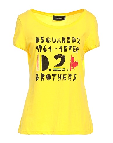 DSQUARED2 T-shirt Yellow 100% Cotton
